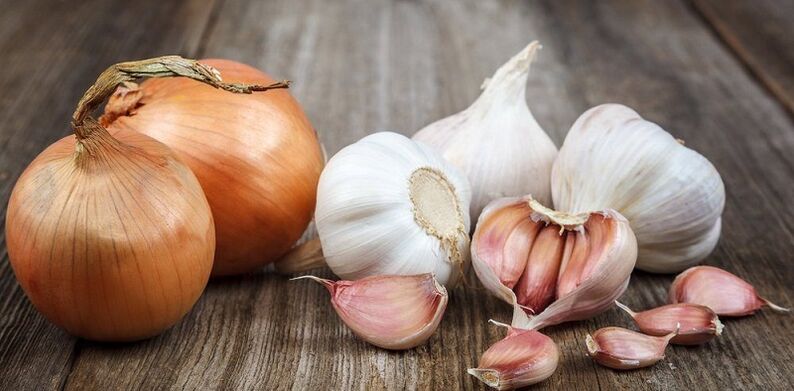 bawang putih dan bawang bombay untuk menghilangkan parasit dari dalam tubuh